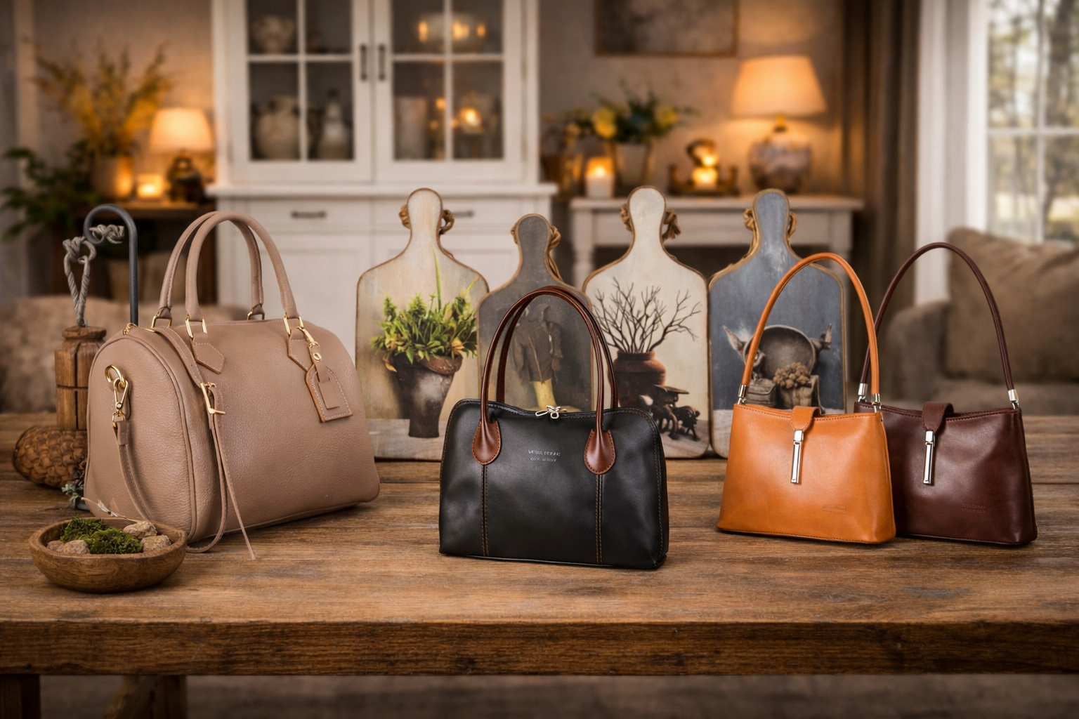 Onze collectie 2 Roos Cadeaus - Klassieke lederen tassen en leuke woonaccessoires