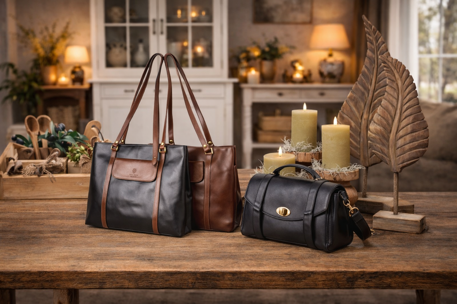 Onze collectie Roos Cadeaus - Klassieke lederen tassen en Leuke woonaccessoires