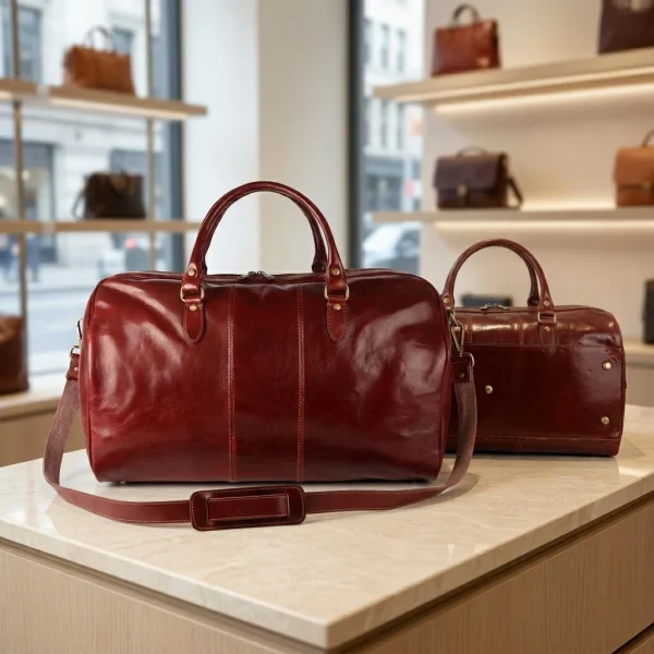 Roos Cadeaus Weekend tas Matera - Italiaanse Leder